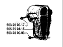Page J Diagram and Parts List for K185 K 185 1987-01 Husqvarna Concrete Saw