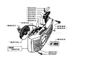 Part Location Diagram of 505295110 Husqvarna Starter Spring
