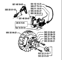 Part Location Diagram of 505295613 Husqvarna Spring