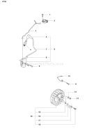 Page M Diagram and Parts List for K750 K 750 2007-01 Husqvarna Concrete Saw