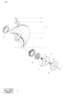 Page R Diagram and Parts List for K750 K 750 2007-07 Husqvarna Concrete Saw