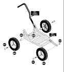 Page H Diagram and Parts List for LE359 LE 359 1996-11 Husqvarna Edger