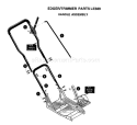 Page G Diagram and Parts List for LE389 LE 389 1996-11 Husqvarna Edger