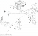Engine Diagram and Parts List for LGT2554 96043006101 Husqvarna Lawn Tractor