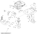 Engine Diagram and Parts List for LGT2554 96043007400 Husqvarna Lawn Tractor