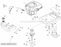Engine Diagram and Parts List for LGT2554 96043009400 Husqvarna Lawn Tractor