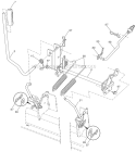 Mower Lift Diagram and Parts List for LGT2554 96045001500 Husqvarna Lawn Tractor