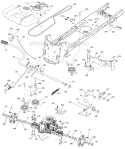 Part Location Diagram of 532448354 Husqvarna Lawn Tractor Transaxle