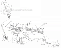 Steering Assembly Diagram and Parts List for LGT2554 96045001501 Husqvarna Lawn Tractor