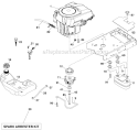 Engine Diagram and Parts List for LGT2554 96045001502 Husqvarna Lawn Tractor