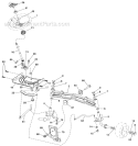 Page H Diagram and Parts List for LGT2554 96045001502 Husqvarna Lawn Tractor