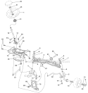 Steering Assembly Diagram and Parts List for LGT2554 96045001503 Husqvarna Lawn Tractor