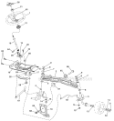 Steering Assembly Diagram and Parts List for LGT2554 96045001504 Husqvarna Lawn Tractor