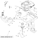 Engine Diagram and Parts List for LGT2554 96045001700 Husqvarna Lawn Tractor