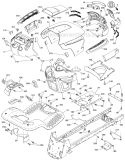 Chassis And Enclosures Diagram and Parts List for LGT2554 96045001701 Husqvarna Lawn Tractor