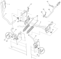 Mower Lift Diagram and Parts List for LGT2554 96045001701 Husqvarna Lawn Tractor