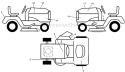 Decals Diagram and Parts List for LGT2554 96045002800 Husqvarna Lawn Tractor