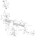 Steering Assembly Diagram and Parts List for LGT2554 96045002800 Husqvarna Lawn Tractor