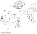 Engine Diagram and Parts List for LGT2554 96045003100 Husqvarna Lawn Tractor