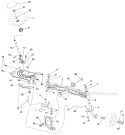 Steering Assembly Diagram and Parts List for LGT2554 96045003100 Husqvarna Lawn Tractor