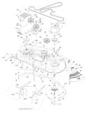 Page F Diagram and Parts List for 2654 LGT  96043003601 -2008-01 Husqvarna Lawn Tractor
