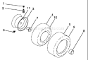 Page J Diagram and Parts List for LOGTH 2448 T 96045000300 -2005-11 Husqvarna Lawn Tractor