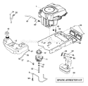 Part Location Diagram of 532401508 Husqvarna Lawn Mower Throttle Control