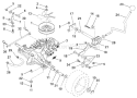 Page O Diagram and Parts List for 125 LRH  954001222A -1994-07 Husqvarna Lawn Tractor