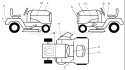 Page C Diagram and Parts List for 125 LRH  954001222A -1994-07 Husqvarna Lawn Tractor