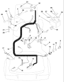 Page D Diagram and Parts List for 125 LRH  954001222A -1994-07 Husqvarna Lawn Tractor
