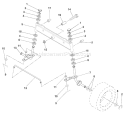 Page G Diagram and Parts List for 125 LRH  954001222A -1994-07 Husqvarna Lawn Tractor