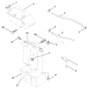 Page B Diagram and Parts List for 125 LRH  954001222B -1995-03 Husqvarna Lawn Tractor