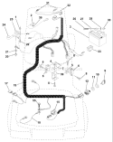 Page D Diagram and Parts List for 125 LRH  954001222B -1995-03 Husqvarna Lawn Tractor