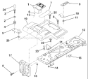 Page F Diagram and Parts List for 125 LRH  954001222B -1995-03 Husqvarna Lawn Tractor