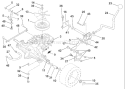 Page O Diagram and Parts List for 125 LRH  954001222C -1995-03 Husqvarna Lawn Tractor