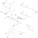 Page B Diagram and Parts List for 125 LRH  954001222C -1995-03 Husqvarna Lawn Tractor