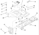 Page F Diagram and Parts List for 125 LRH  954001222C -1995-03 Husqvarna Lawn Tractor