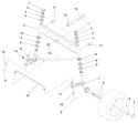 Page G Diagram and Parts List for 125 LRH  954001222C -1995-03 Husqvarna Lawn Tractor