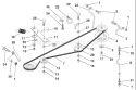 Page H Diagram and Parts List for 125 LRH  954001222C -1995-03 Husqvarna Lawn Tractor
