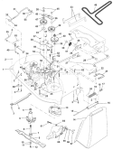 Page J Diagram and Parts List for 125 LRH  954001222D -1995-07 Husqvarna Lawn Tractor