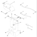 Page B Diagram and Parts List for 125 LRH  954001222D -1995-07 Husqvarna Lawn Tractor