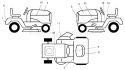 Page C Diagram and Parts List for 125 LRH  954001222D -1995-07 Husqvarna Lawn Tractor