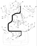 Page D Diagram and Parts List for 125 LRH  954001222D -1995-07 Husqvarna Lawn Tractor