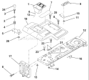 Page F Diagram and Parts List for 125 LRH  954001222D -1995-07 Husqvarna Lawn Tractor