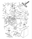 Page J Diagram and Parts List for 125 LRH  HNHR38B -954000622 -1994-01 Husqvarna Lawn Tractor