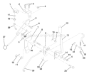 Part Location Diagram of 532139352 Husqvarna Assembly, Lift Handle