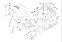 Page J Diagram and Parts List for LR120 LR 120 954001242B -1995-02 Husqvarna Lawn Tractor