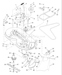 Page K Diagram and Parts List for LR120 LR 120 954001242B -1995-02 Husqvarna Lawn Tractor