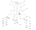 Page M Diagram and Parts List for LR120 LR 120 954001242B -1995-02 Husqvarna Lawn Tractor