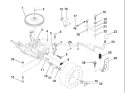 Page P Diagram and Parts List for LR120 LR 120 954001242B -1995-02 Husqvarna Lawn Tractor